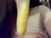 Ragazza Giocare Banana